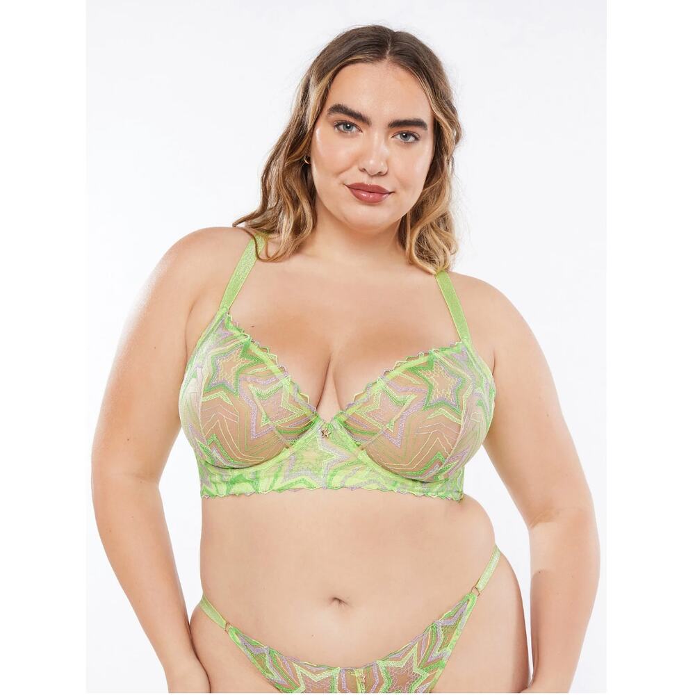Savage X Fenty Shining Star Embroidered Unlined Demi Bra‎ - Picture 9 of 9